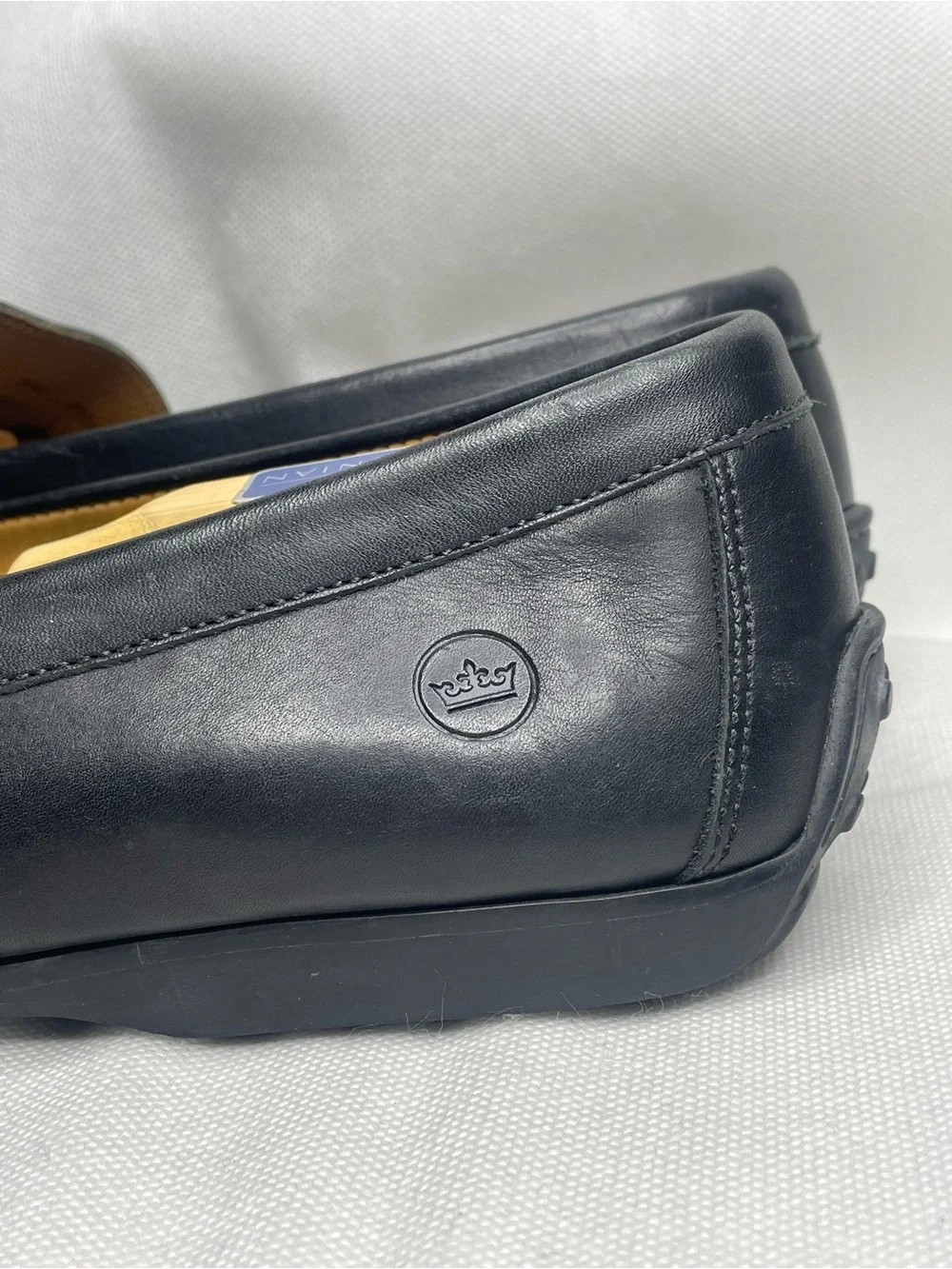Peter Millar Leather Horsebit Slip On Shoes Mens 12 1/2 W Black Driving Loafers